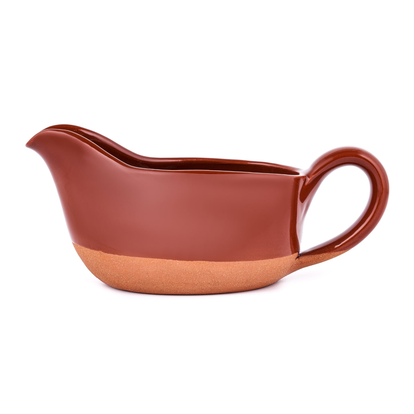 GRAVY BOAT HANDMADE BROWN COLOR