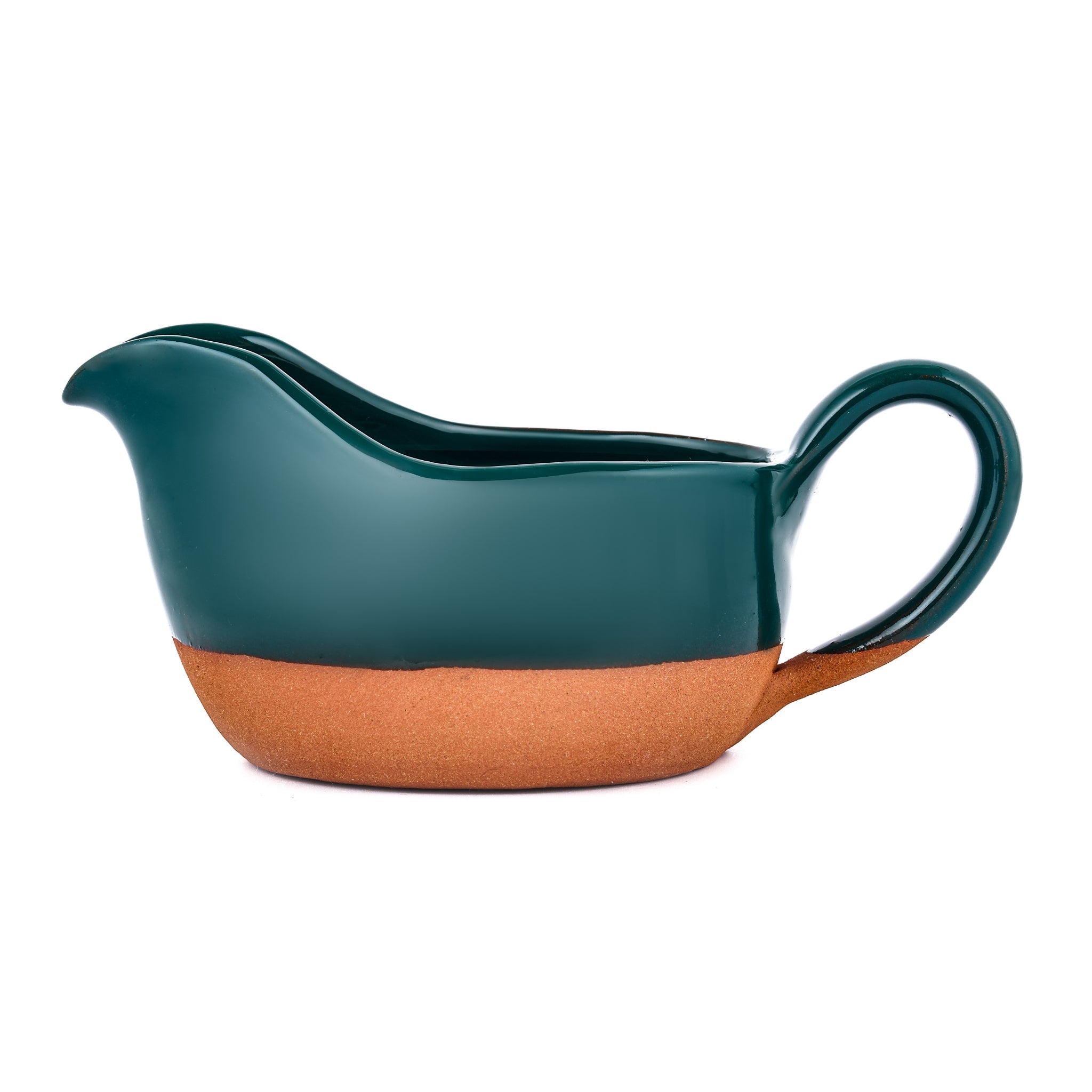 GRAVY BOAT HANDMADE GREEN COLOR