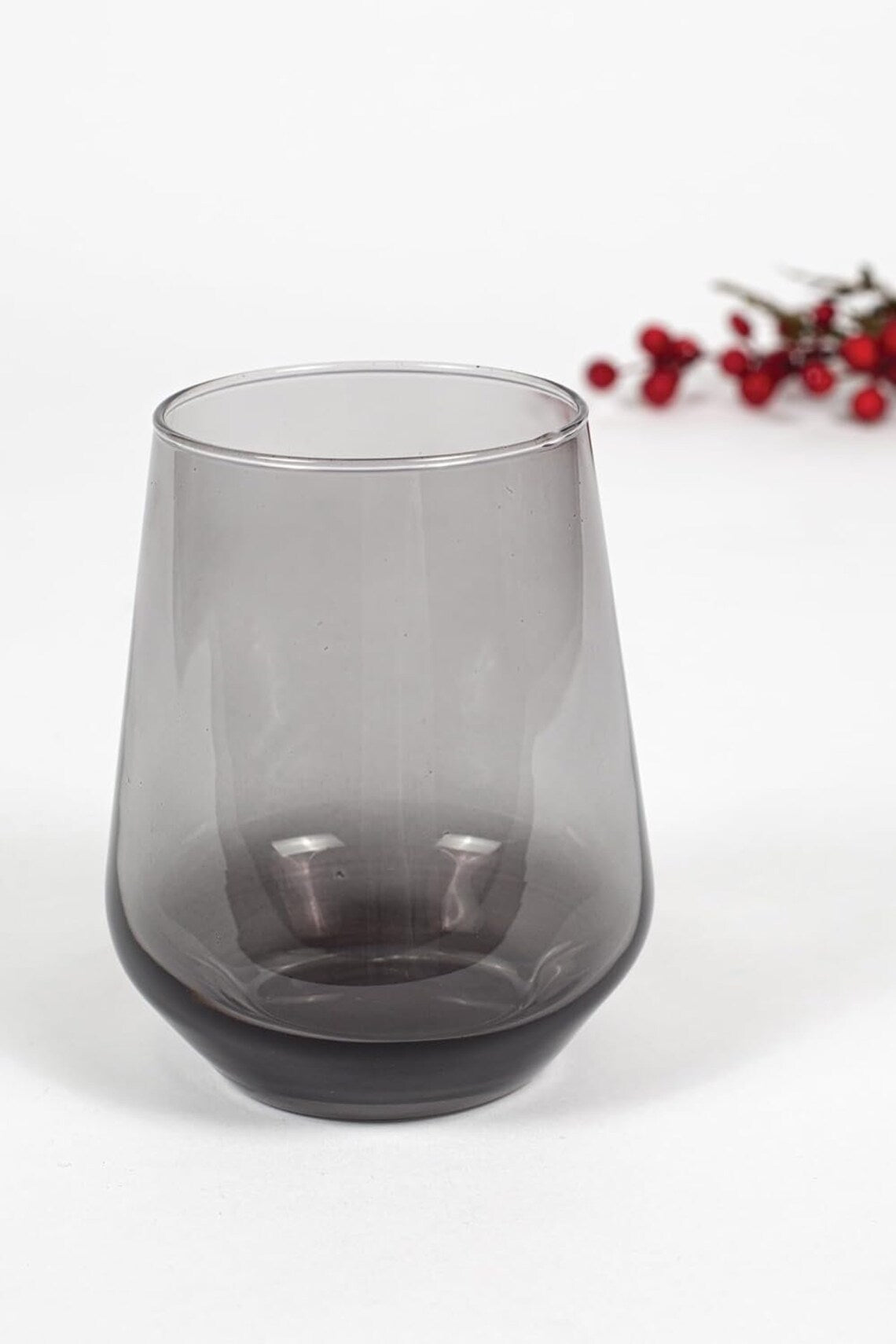 Set of 4 Stunning Black Water Glasses