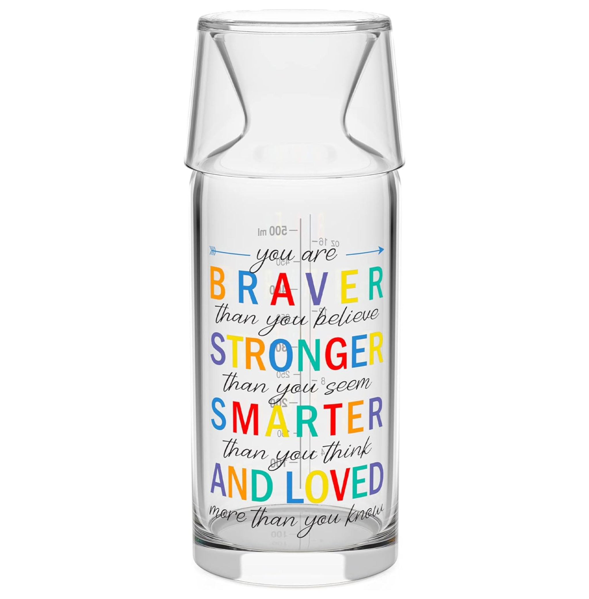 Motto Colorful Bedside Water Carafe