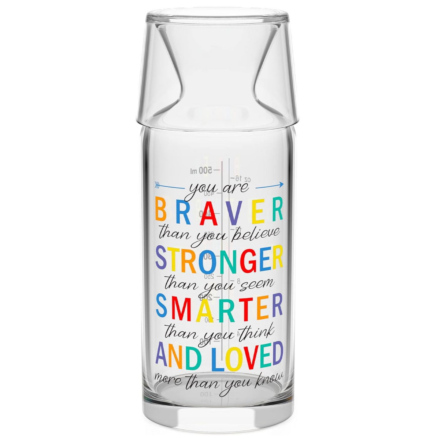 Motto Colorful Bedside Water Carafe