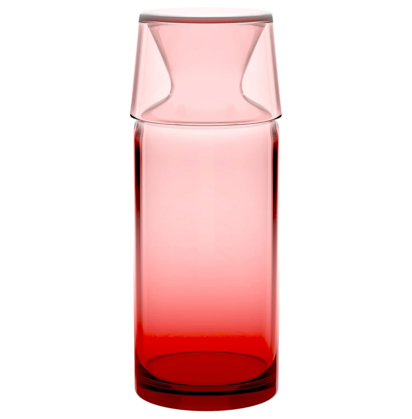 Red Bedside Water Carafe