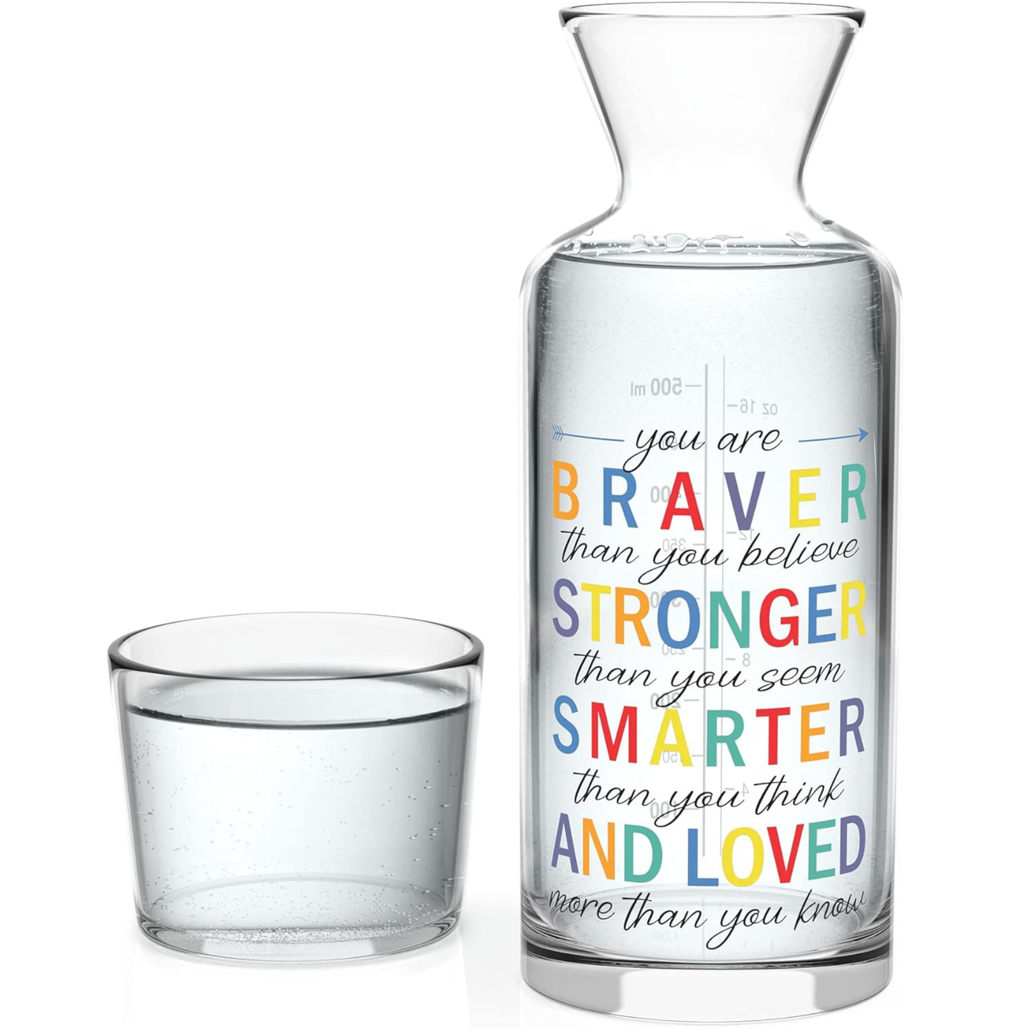 Motto Colorful Bedside Water Carafe